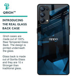 Polygonal Blue Box Glass Case For Oppo Reno5 Pro