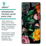 Flowers & Butterfly Glass Case for Oppo Reno5 Pro