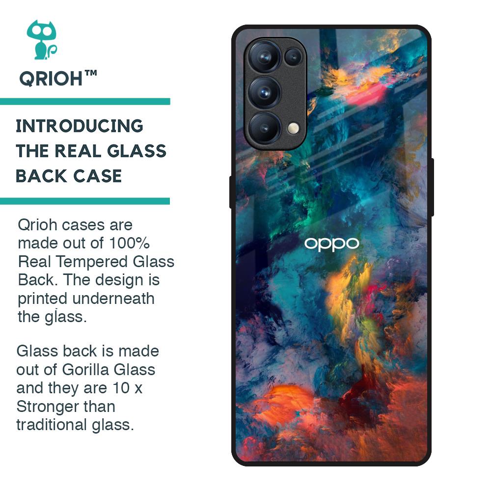 Colored Storm Glass Case for Oppo Reno5 Pro