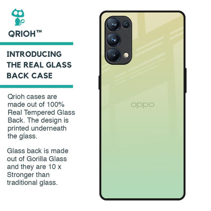 Mint Green Gradient Glass Case for Oppo Reno5 Pro