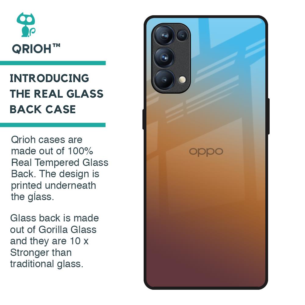 Rich Brown Glass Case for Oppo Reno5 Pro