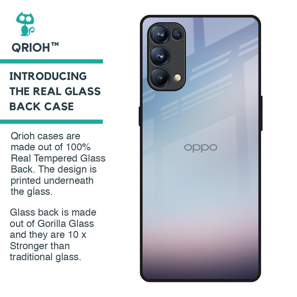 Light Sky Texture Glass Case for Oppo Reno5 Pro