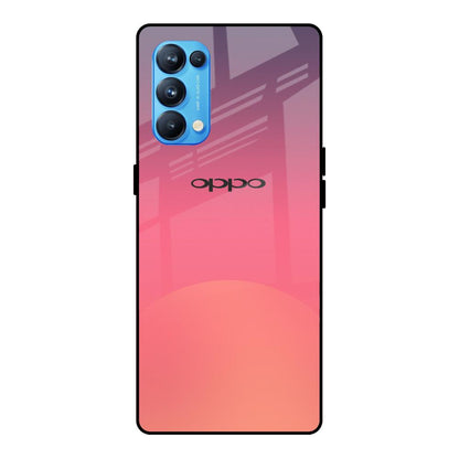 Sunset Orange Oppo Reno5 Pro Glass Cases & Covers Online