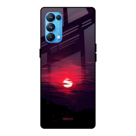 Morning Red Sky Oppo Reno5 Pro Glass Cases & Covers Online