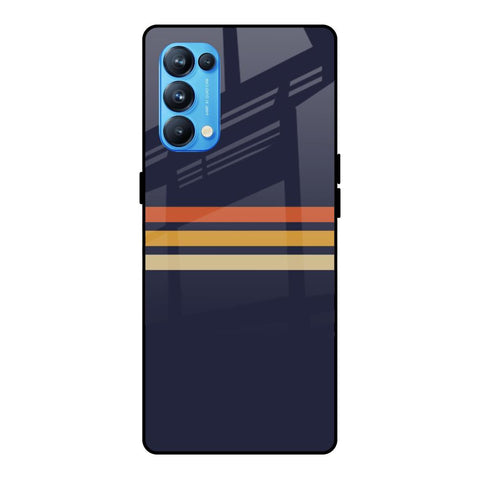 Tricolor Stripes Oppo Reno5 Pro Glass Cases & Covers Online