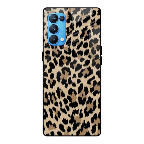 Leopard Seamless Oppo Reno5 Pro Glass Cases & Covers Online