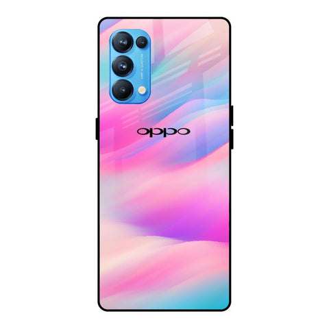 Colorful Waves Oppo Reno5 Pro Glass Cases & Covers Online