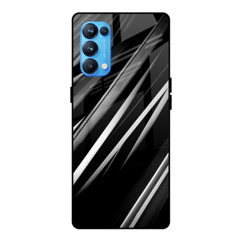 Black & Grey Gradient Oppo Reno5 Pro Glass Cases & Covers Online