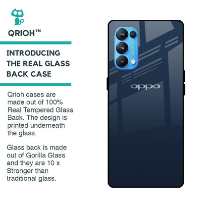 Overshadow Blue Glass Case For Oppo Reno5 Pro