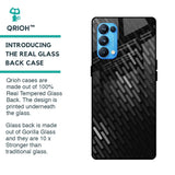 Dark Abstract Pattern Glass Case For Oppo Reno5 Pro