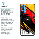 Race Jersey Pattern Glass Case For Oppo Reno5 Pro