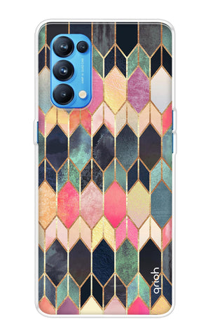 Shimmery Pattern Oppo Reno5 Pro Back Cover