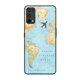 Travel Map Realme X7 Pro Glass Back Cover Online