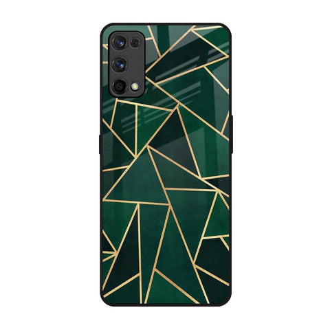 Abstract Green Realme X7 Pro Glass Back Cover Online