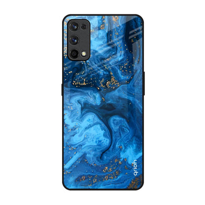 Gold Sprinkle Realme X7 Pro Glass Back Cover Online