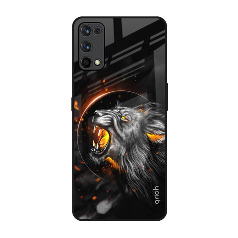 Aggressive Lion Realme X7 Pro Glass Back Cover Online