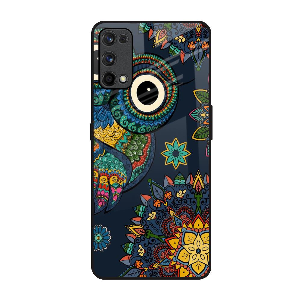Owl Art Realme X7 Pro Glass Back Cover Online