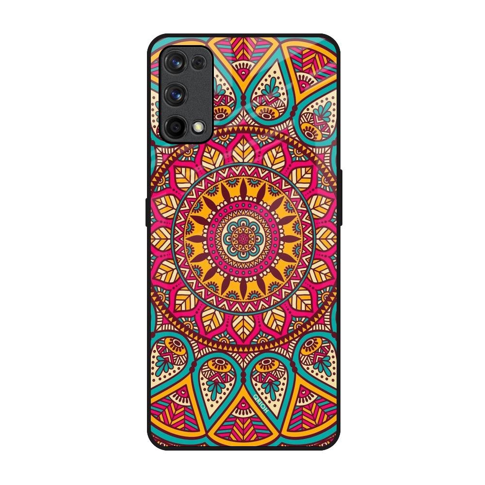 Elegant Mandala Realme X7 Pro Glass Back Cover Online