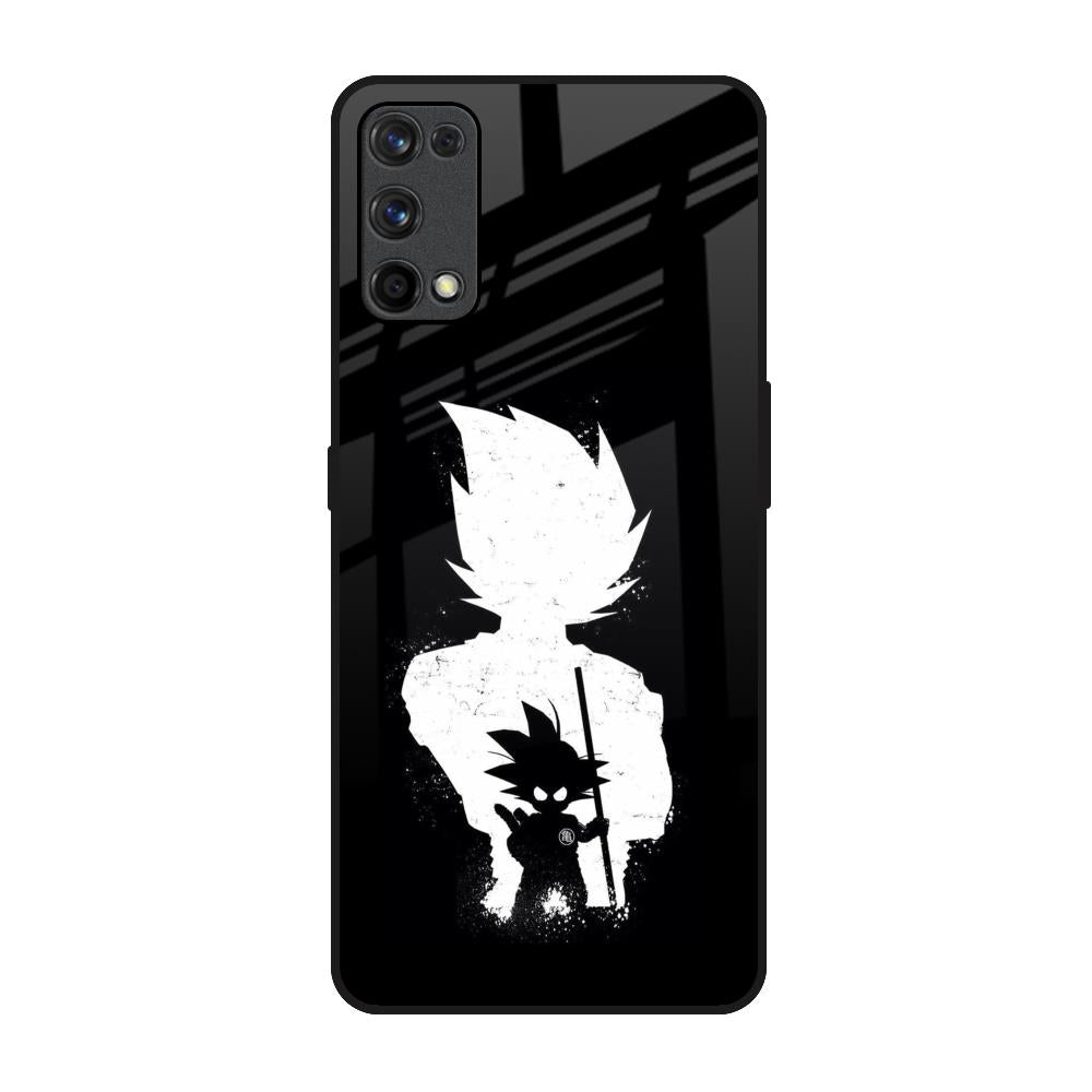 Monochrome Goku Realme X7 Pro Glass Back Cover Online