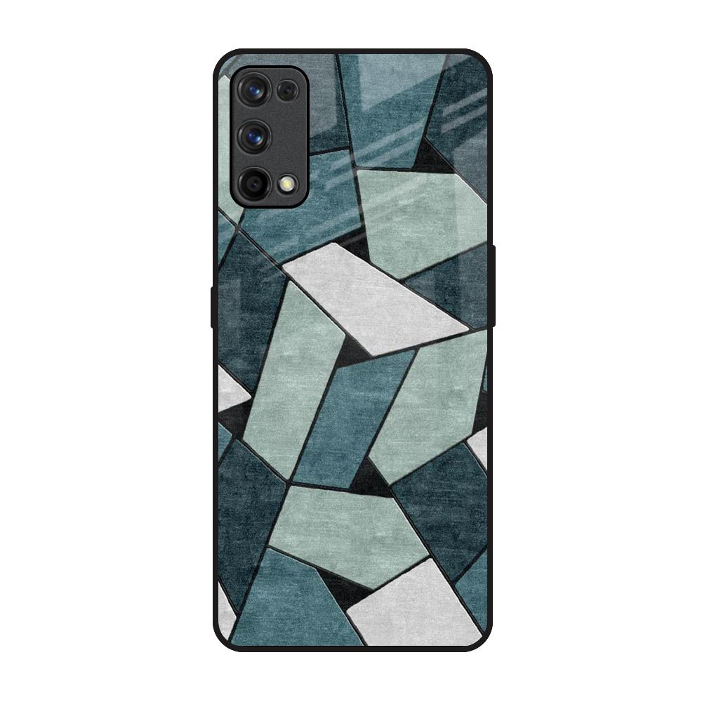 Abstact Tiles Realme X7 Pro Glass Back Cover Online