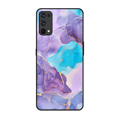 Alcohol ink Marble Realme X7 Pro Glass Back Cover Online