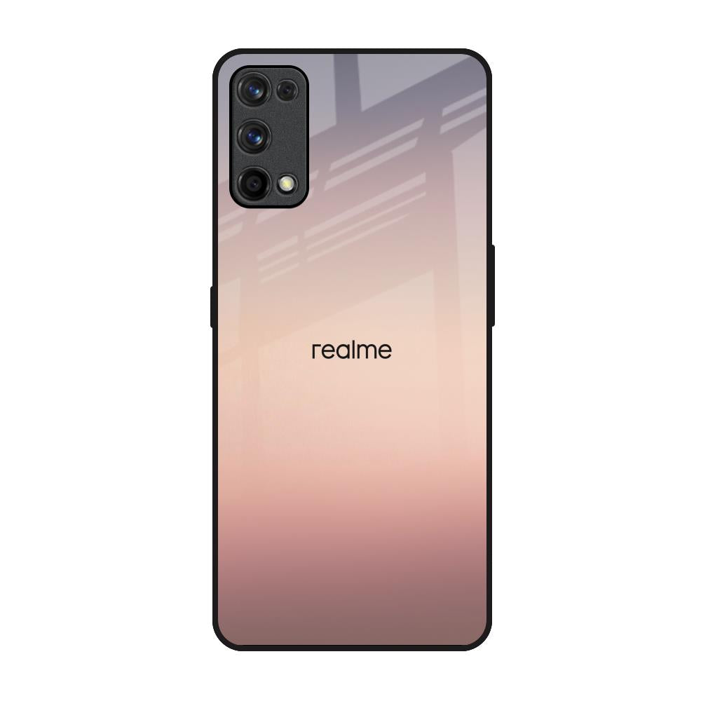 Golden Mauve Realme X7 Pro Glass Back Cover Online