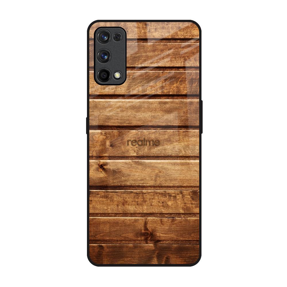 Wooden Planks Realme X7 Pro Glass Back Cover Online