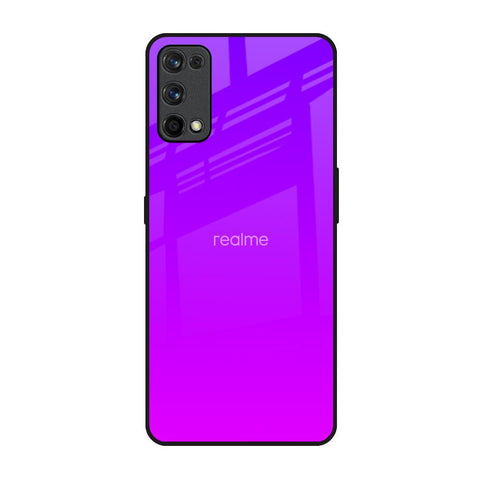 Purple Pink Realme X7 Pro Glass Back Cover Online