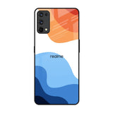 Wavy Color Pattern Realme X7 Pro Glass Back Cover Online