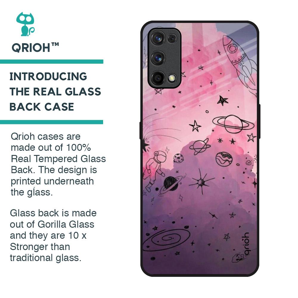 Space Doodles Glass Case for Realme X7 Pro
