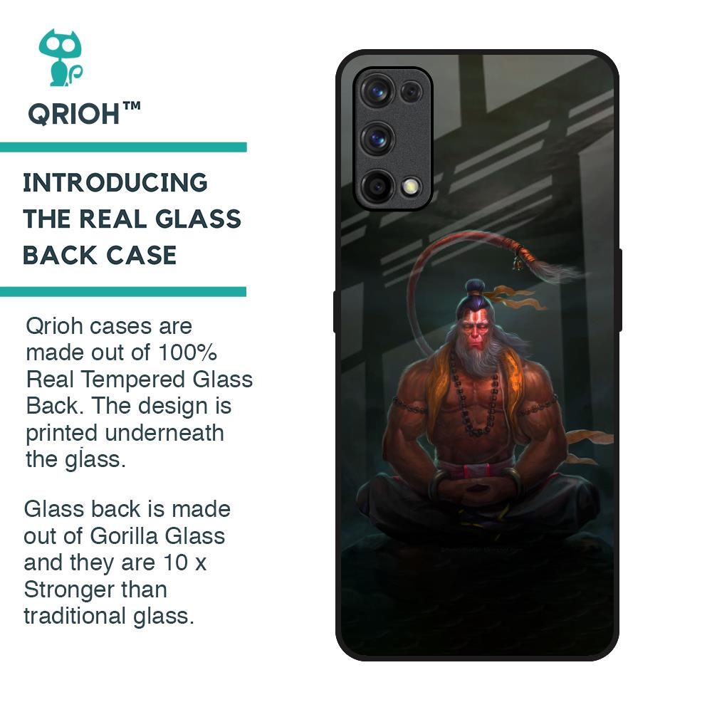 Lord Hanuman Animated Glass Case for Realme X7 Pro