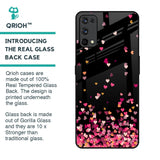 Heart Rain Fall Glass Case For Realme X7 Pro