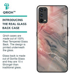 Pink And Grey Marble Glass Case For Realme X7 Pro