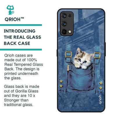 Kitty In Pocket Glass Case For Realme X7 Pro