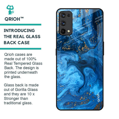 Gold Sprinkle Glass Case for Realme X7 Pro