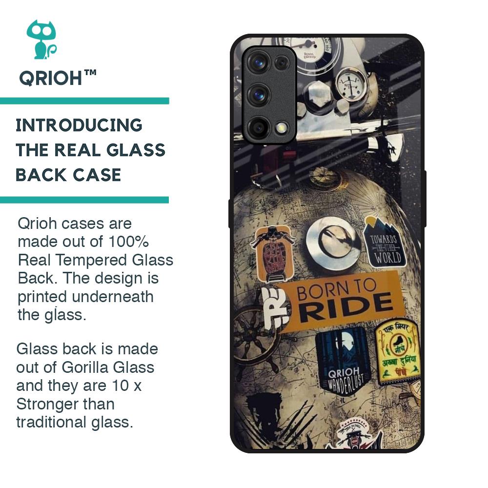 Ride Mode On Glass Case for Realme X7 Pro