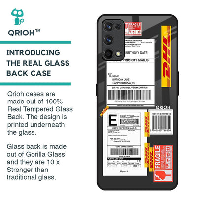Cool Barcode Label Glass Case For Realme X7 Pro