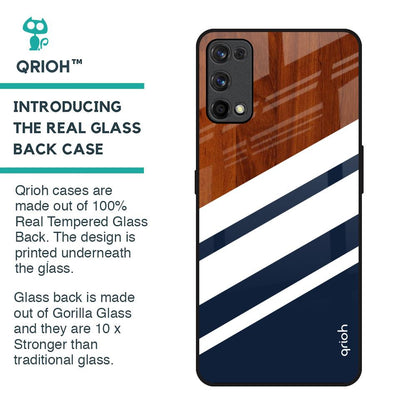 Bold Stripes Glass Case for Realme X7 Pro