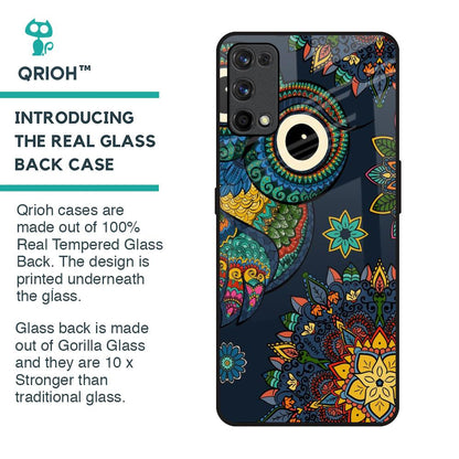 Owl Art Glass Case for Realme X7 Pro
