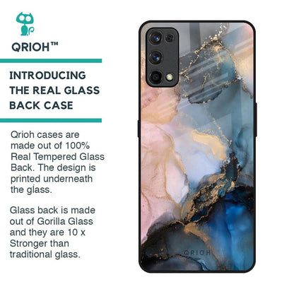 Marble Ink Abstract Glass Case for Realme X7 Pro