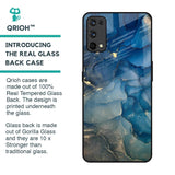 Blue Cool Marble Glass Case for Realme X7 Pro