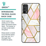 Geometrical Marble Glass Case for Realme X7 Pro