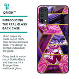 Electroplated Geometric Marble Glass Case for Realme X7 Pro