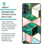Seamless Green Marble Glass Case for Realme X7 Pro