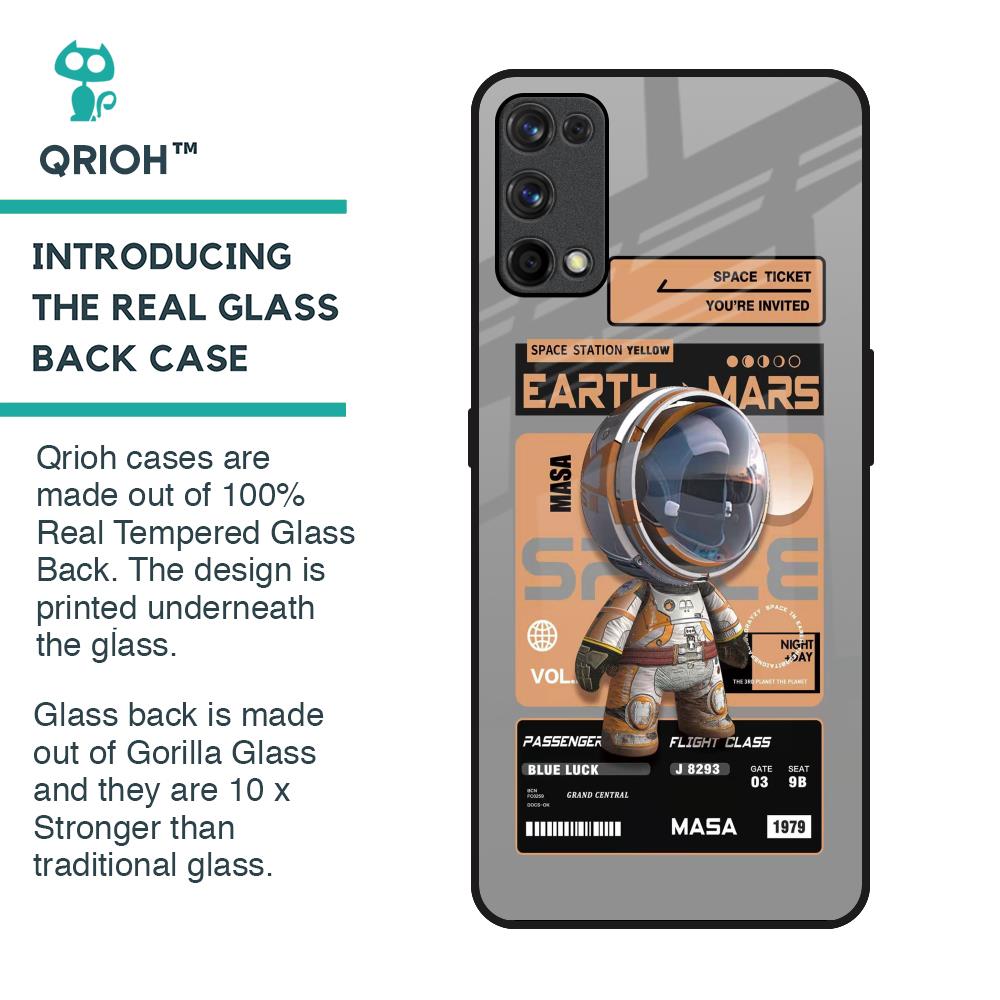 Space Ticket Glass Case for Realme X7 Pro