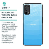 Wavy Blue Pattern Glass Case for Realme X7 Pro