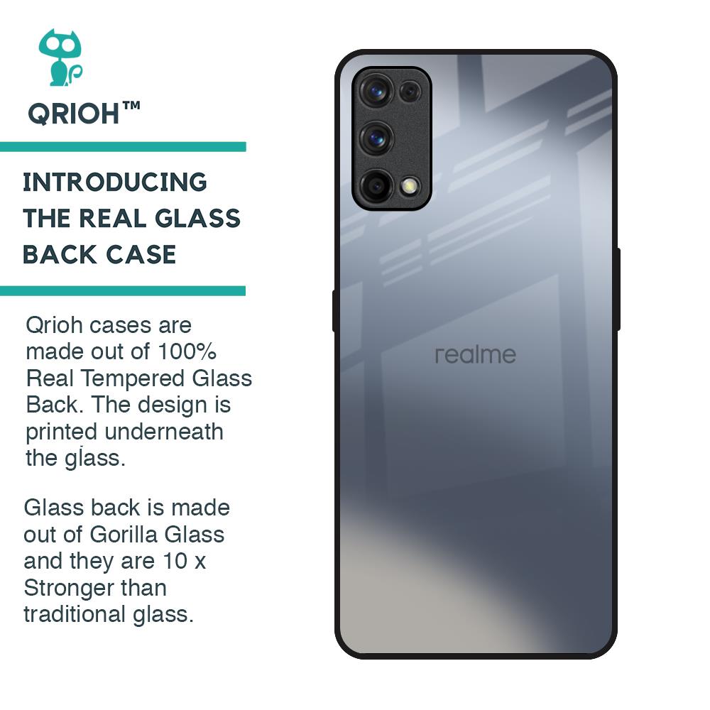 Space Grey Gradient Glass Case for Realme X7 Pro