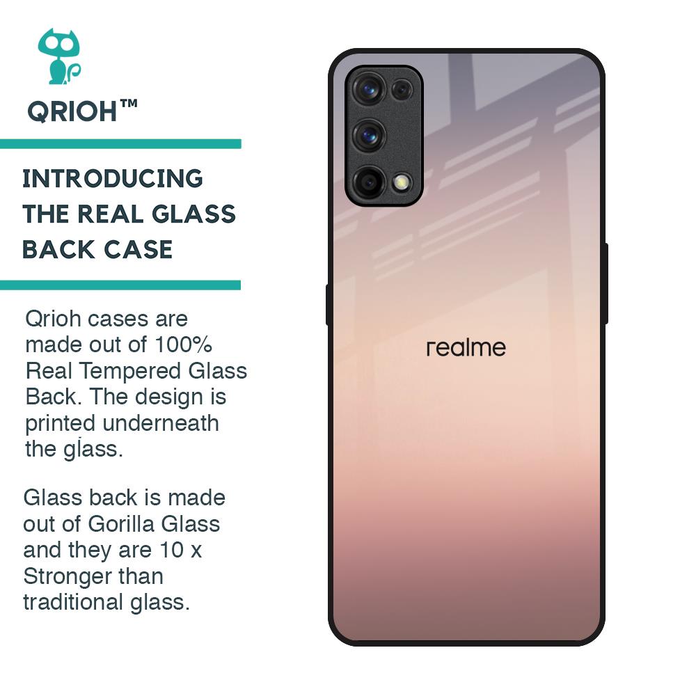 Golden Mauve Glass Case for Realme X7 Pro