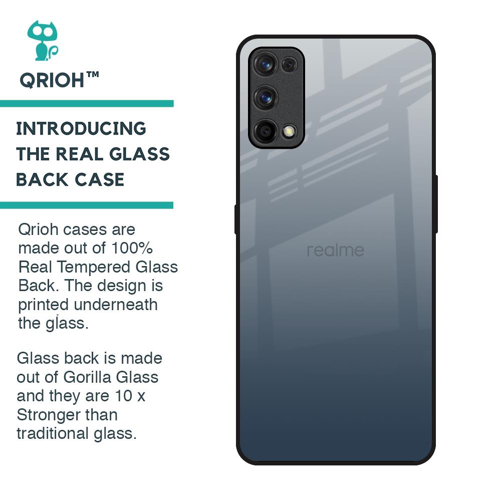 Smokey Grey Color Glass Case For Realme X7 Pro