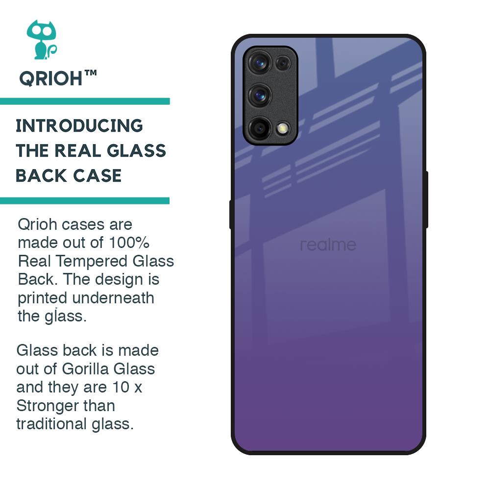Indigo Pastel Glass Case For Realme X7 Pro